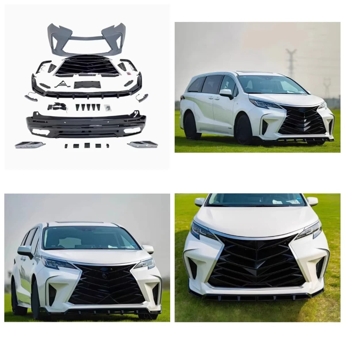 STLF High-quality Body Kit For Senna Upgrade Thunder Style Body Kit Front Bumper Grille Rear Lip PP Material Hot Sales