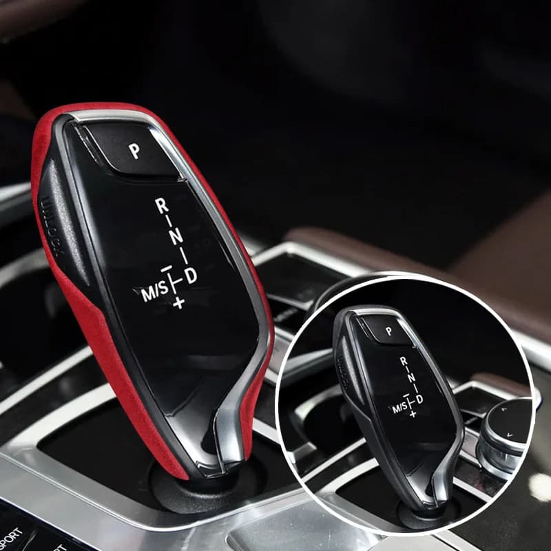 For BMW 5 Series gear lever cover suede 7 Series 6GT gear head X3X4 gear lever cover protection modification decoration