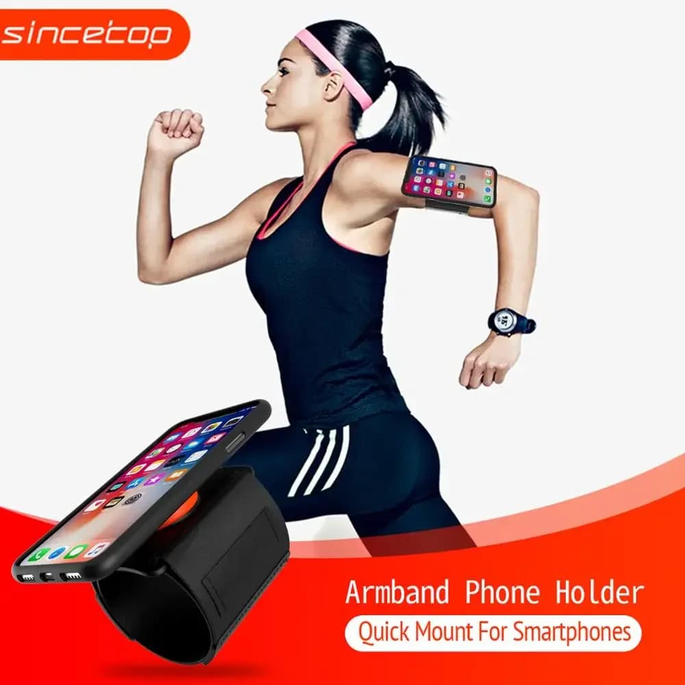 High Quality Quick Mount Running Phone bag Arm Band Stand for iPhone Outdoor Sports Phone Holder Armband Case for Huawei Google