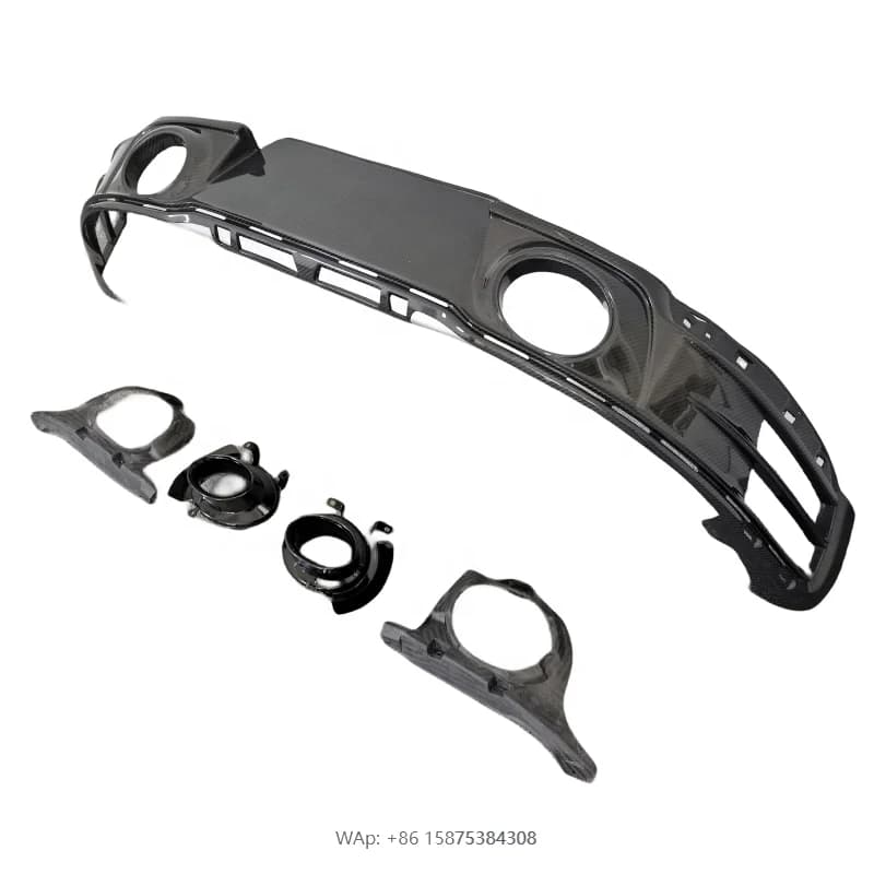 SD Style Dry Carbon Fiber Rear Diffuser Rear Lip  911 992 Carrera