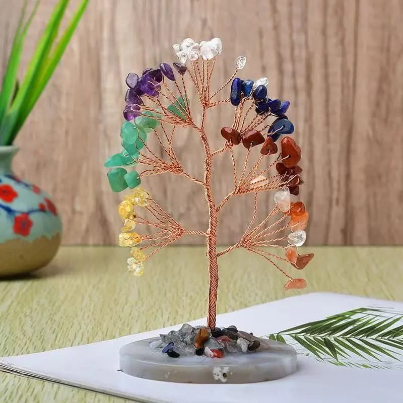 1PC Money Tree Natural Crystal Stone Amethyst Citrine Quartz Chakra Reiki Lucky Fengshui Home Decoration Ornaments Specimen Gift