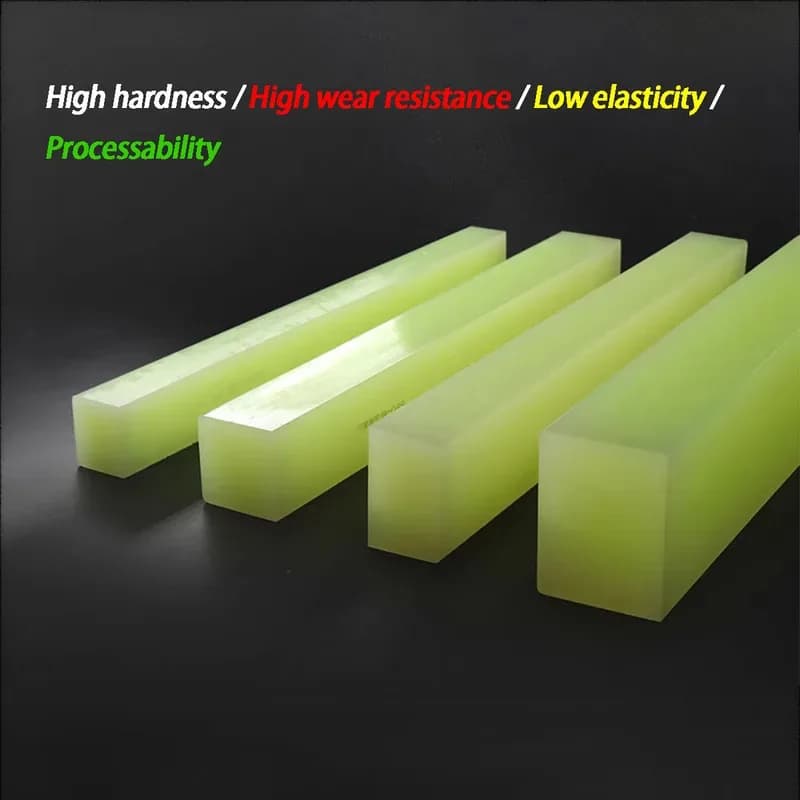 Polyurethane Square Bar High Hardness 90A Wear-Resistant Elastic PU Plate Urethane Bar for Industrial Use
