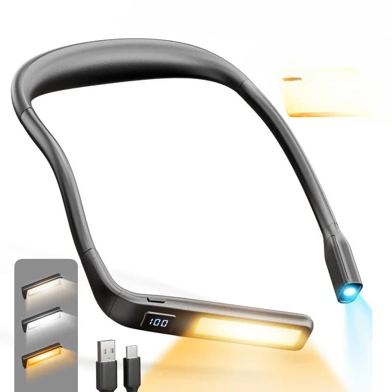 Neck lamp, emergency multi-functional outdoor fishing student eye protection