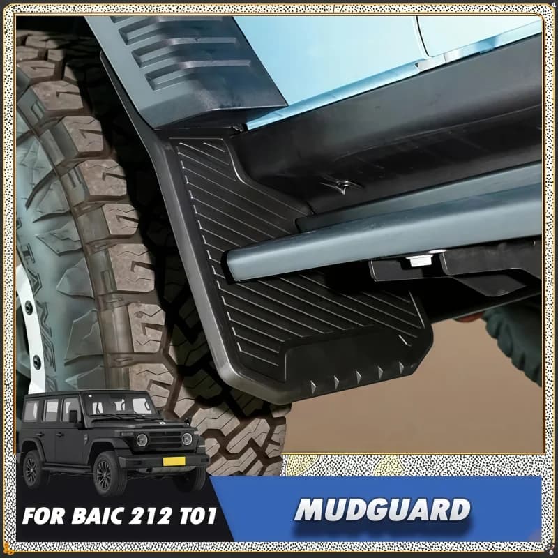 Car Four-wheel Mudguard Suitable for BAIC 212 T01 2024 2025 Modified Car Front and Rear Wheel Lining Mudguard Accessories