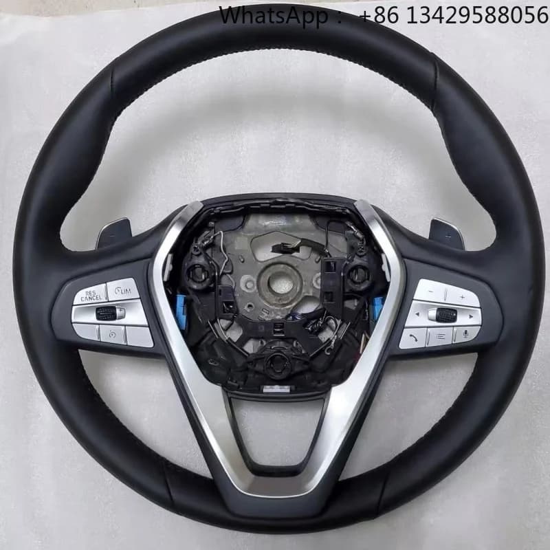 Custom Leather Sports Steering Wheel for BMW G11 G12 G30 G32 G38 G01 G02 X5 G05 G06 X7 G07 740li Steering Wheel Car Accessories