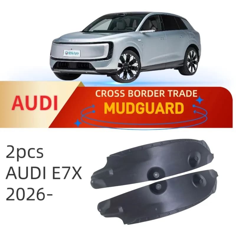 For Audi E7X 2026 Rear Door Fender Liners No Drilling Splash Mud Guards Auto Exterior Decoration Protective Accessories