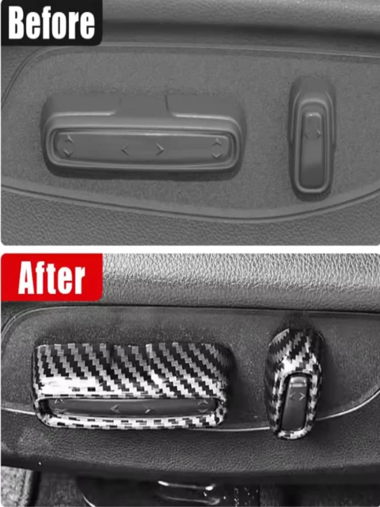 Seat Adjustment Button Cover Trim ABS Plastic Car Accessories Interior Frame Stick 3PCS For Honda Civic 11th Gen 2022 2023 2024