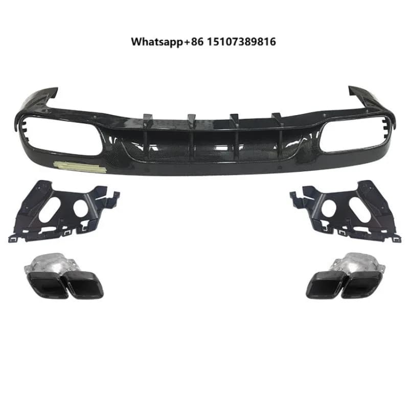 High Quality CLS63 CLS53 Style Carbon Fiber Rear Bumper Diffuser for CLS Class W257 2018-2021 Carbon Diffuser