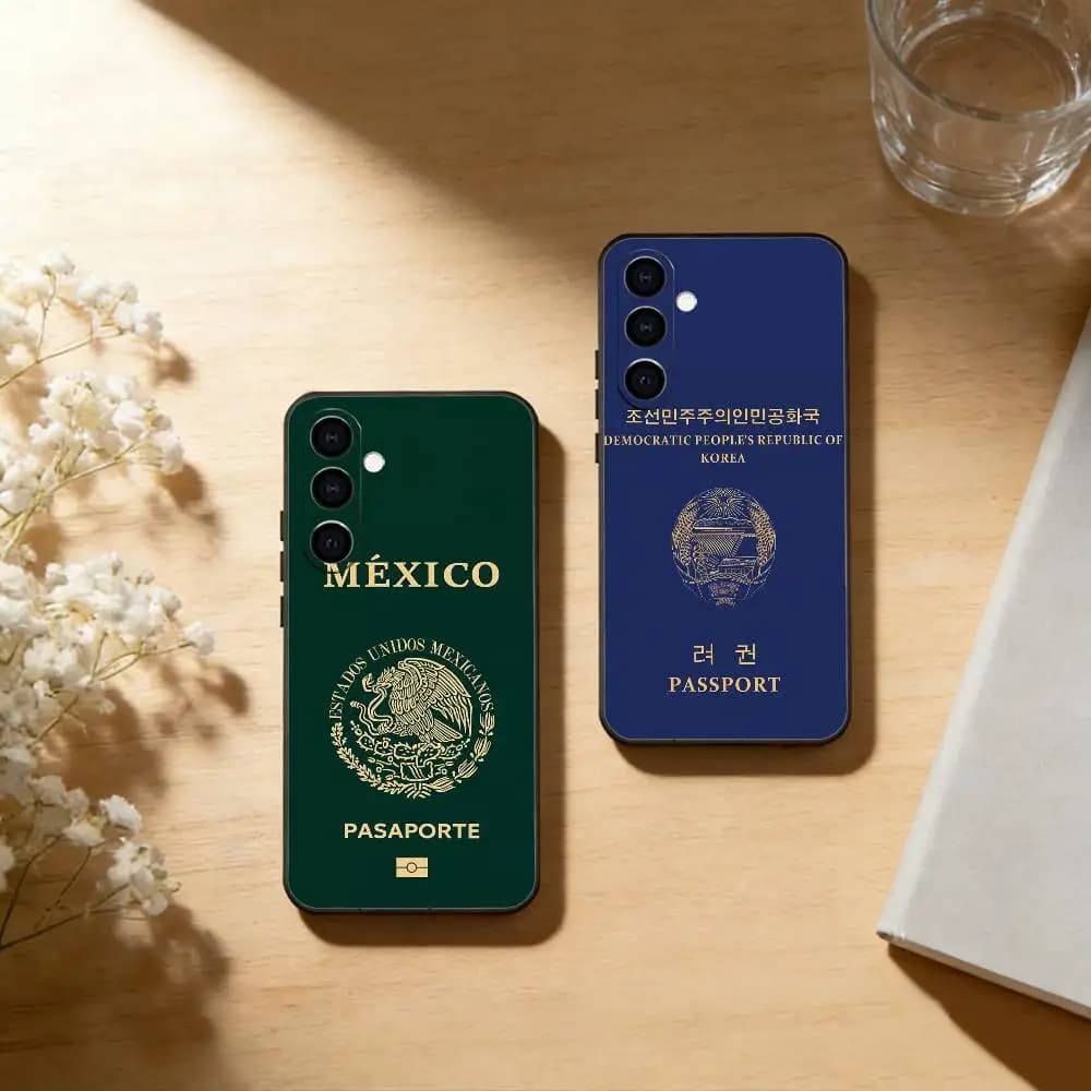 Passports O-of many countries   Phone Case For Samsung Galaxy A73,A72,A71,A70,A53,A52,A51,Soft Silicone Black Cover