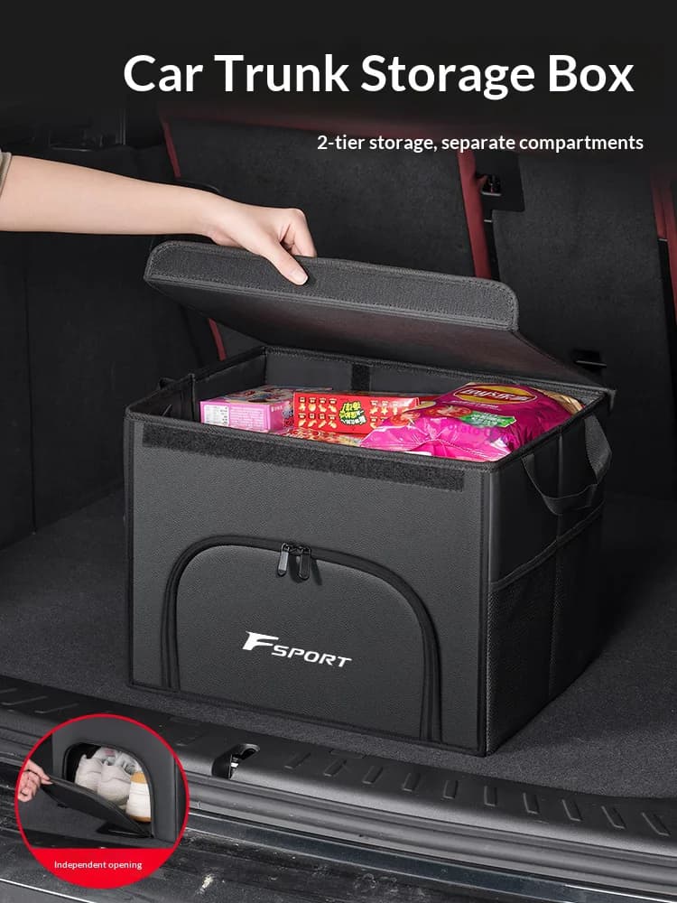 Car trunk large capacity Foldable storage box shoe storage organizing box For Lexus F SPORT ES RX NX LS UX LM LX GX LC RZ IS CT