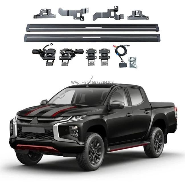 Noble Auto Parts Waterproof Aluminum Alloy Electric Side Step for  Triton L200 2015 + Power Running