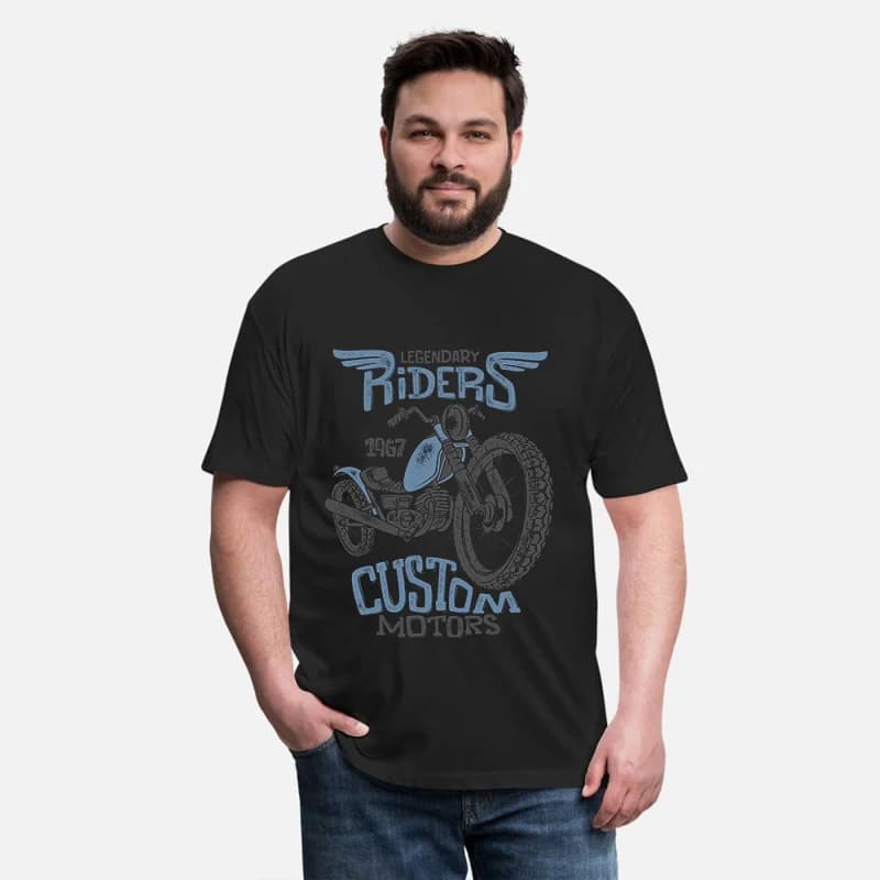 Legendary Riders 1967 Retro Cafe Racer Gift T-Shirt for Racing bikers 100% cotton print Motorcycle Graphic clothes All size Tops