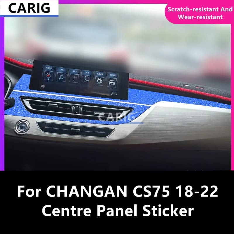 For CHANGAN CS75 18-22 Centre Panel Sticker Carbon Fiber Pattern Protective Film Interior Modification Accessories