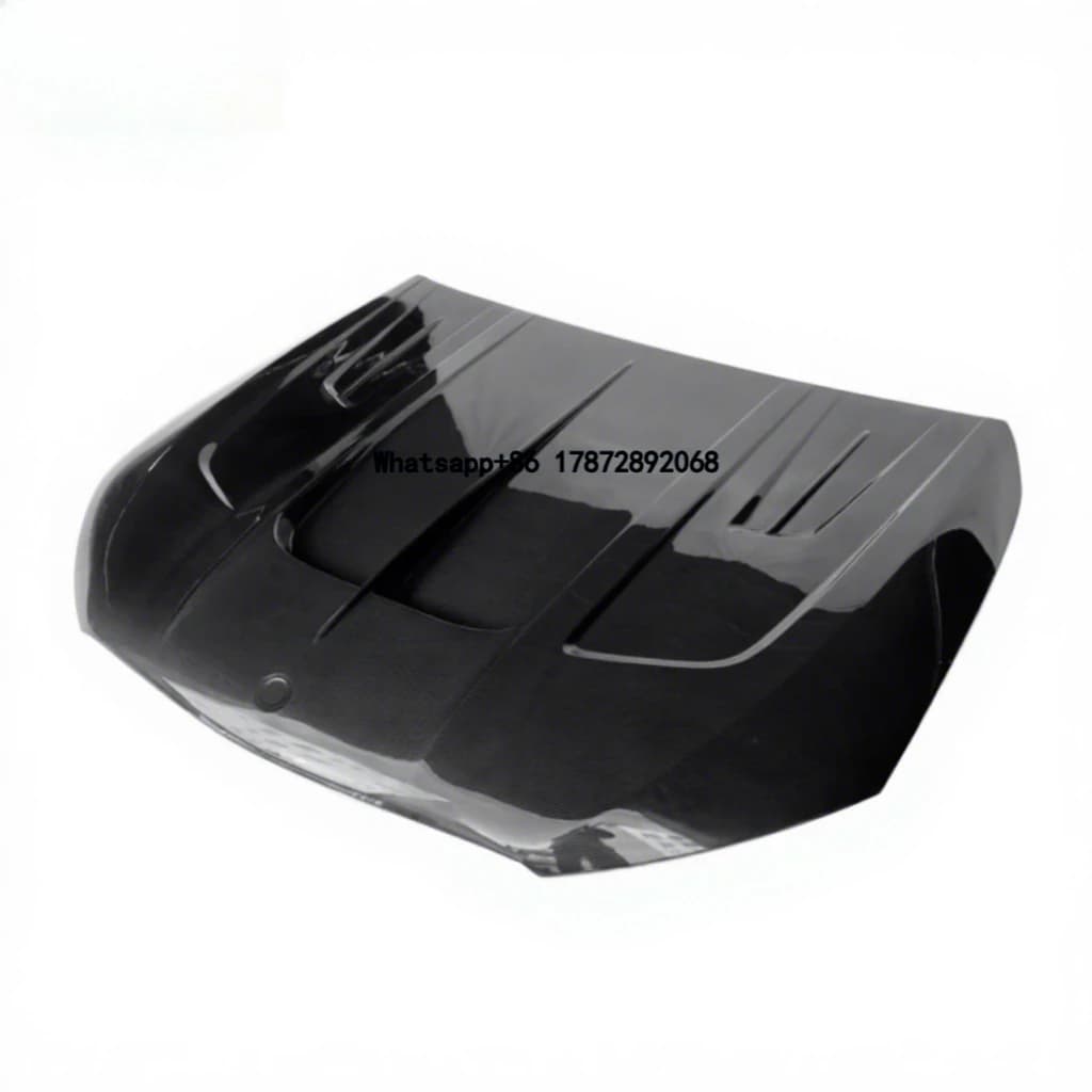 New GLC Coupe/SUV Engine Hood Modification High-quality LD Style Carbon Fiber Bolt-On Installation Includes Bolts-Black 1