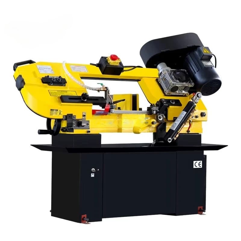 Mini Woodworking Horizontal Band Saw Machines BS-712N Portable Swivel Small Metal Cutting Sawing Machine