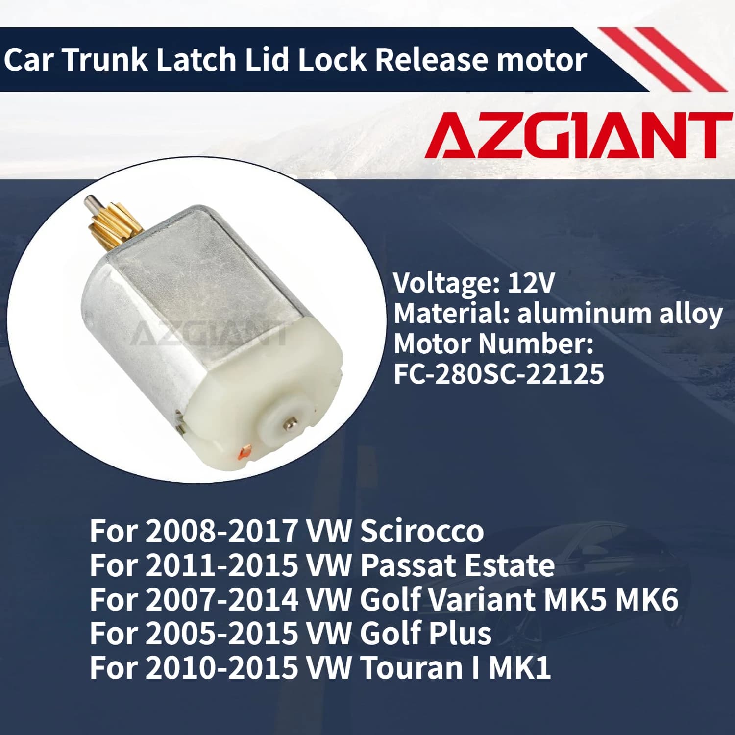 For 2008-2017 VW Scirocco/Passat Estate 2011-2015 Car Trunk Latch Lid Lock Release motor New high-quality replacement parts OEM