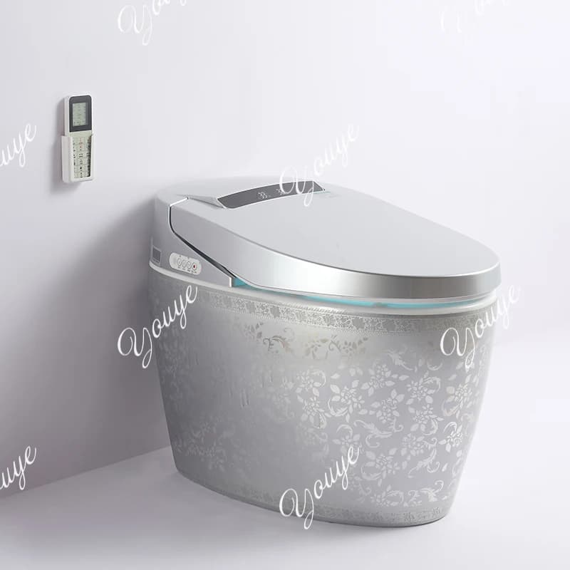 Nordic silver smart toilet, fully automatic integrated household flip, electric no water pressure limit toilet, bathroom
