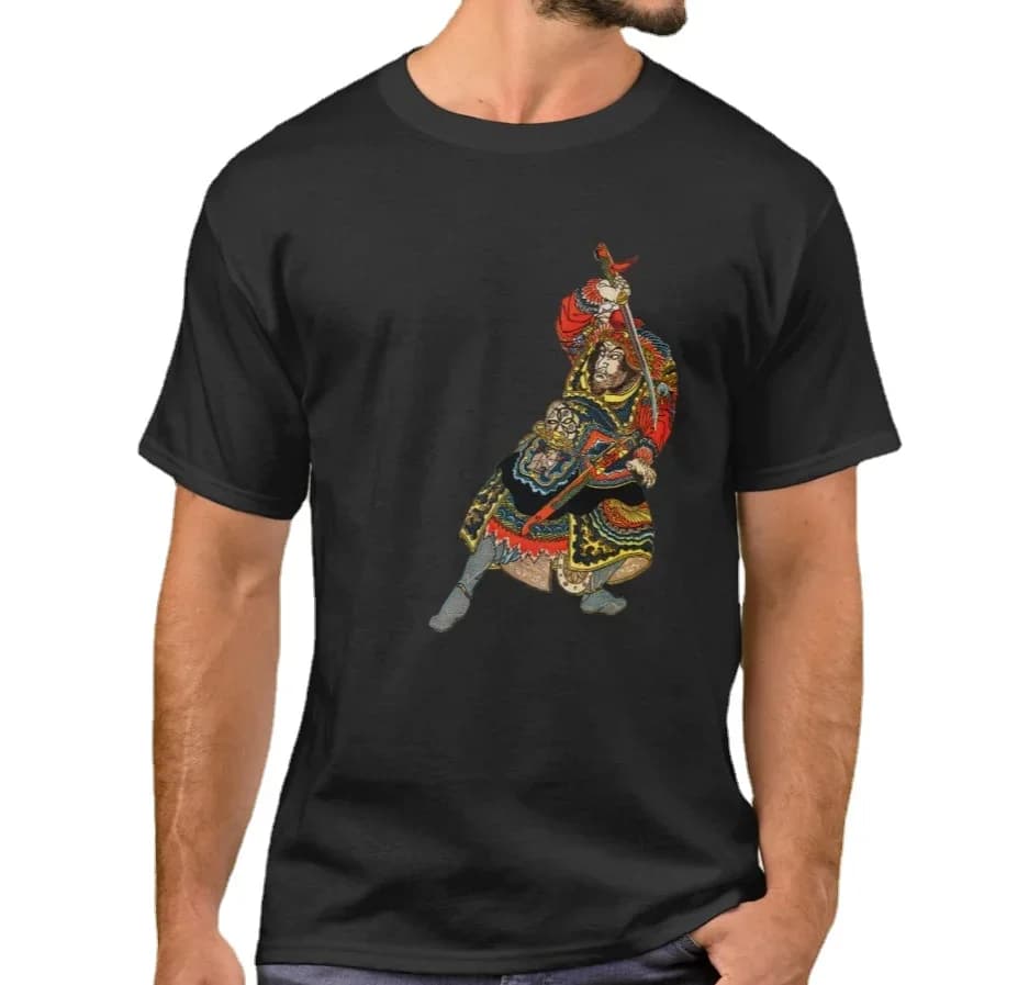Cool General Warrior Drawing His Sword T-Shirt. Summer Cotton O-Neck Short Sleeve Mens T Shirt New S-3XL