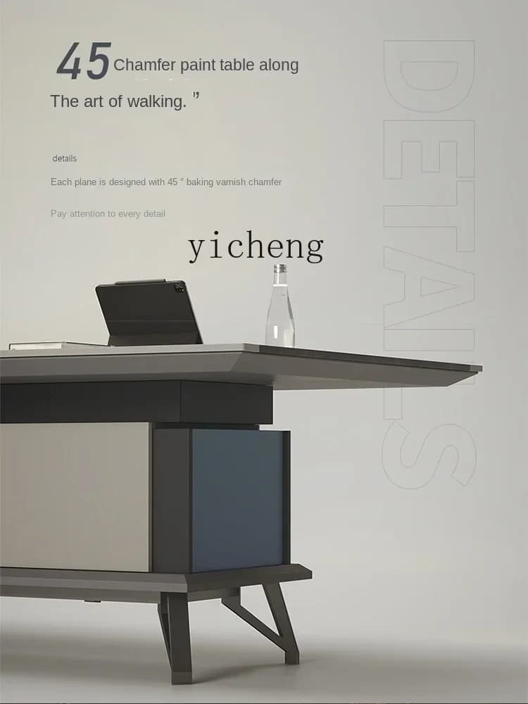 Conference Table Simple Modern Negotiation Table and Chair Combination Business Large Strip Reception Table