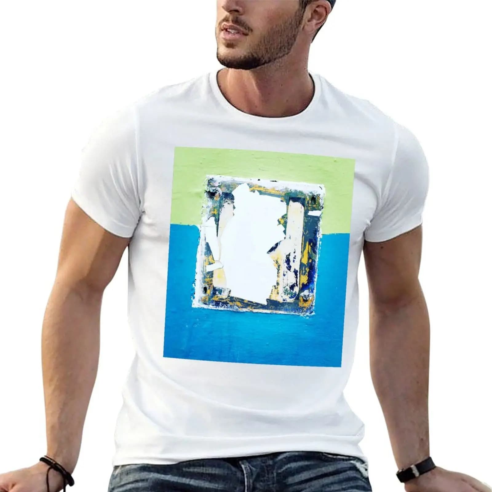 Portrait of Howard Hodgkin T-Shirt plain blue archive mens shirts graphic tee
