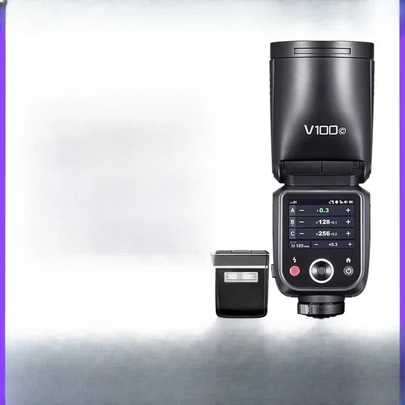 Professional set-top flash 100W touch screen external shooting light, external camera flash, high-speed synchronization