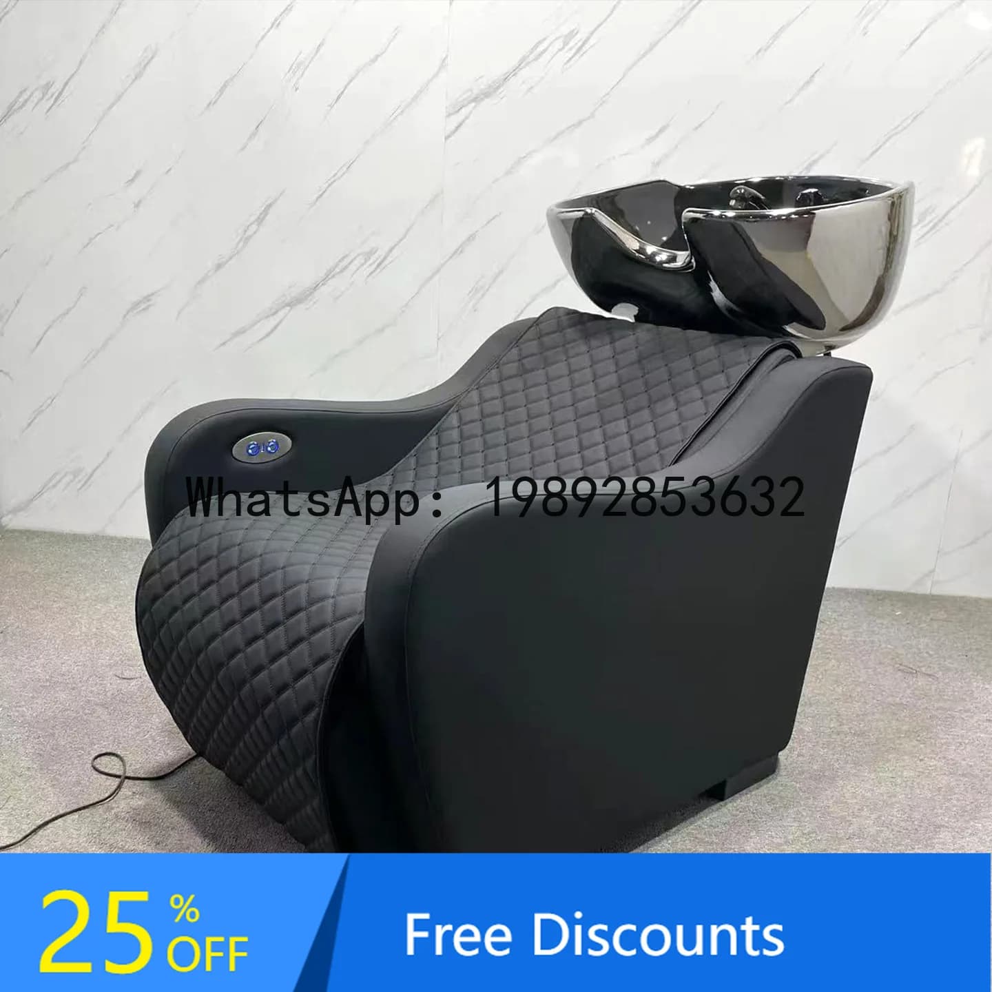 CZ Barber Shop Shampoo Bed Salon Special Semi-Reclining Ceramic Basin Shampoo Bed High-End Salon Electric Shampoo Bed
