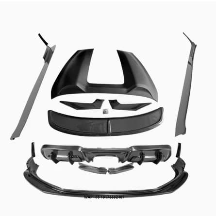 For 718 Cayman Carbon Fiber Body Kits High Quality Free Upgrade Front Lip Side Skirts Rear Diffuser Spoiler Perfect