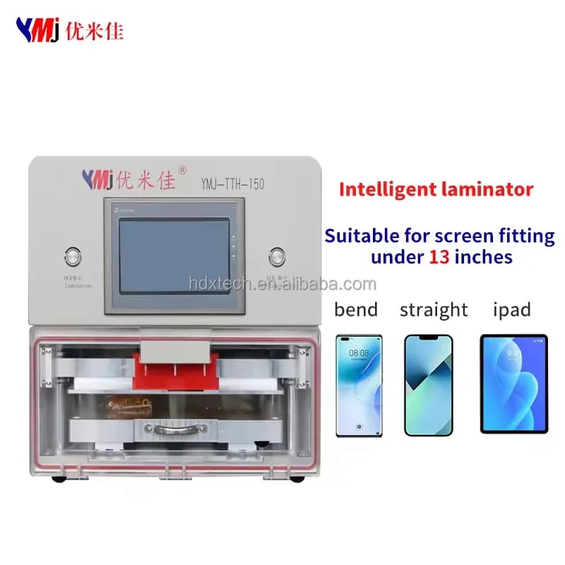 YMJ-TTH-150 Intelligent Pressure Regulation Inch Oca Laminating Machine 13 Inches Laminator Laminate Machine 13 Inch for Ipad