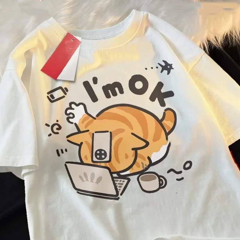 ZAZOMDE Male Casual T-shirt Oversized Graphic T Shirts Loose Pure Cotton Y2k Tops Clothes Streetwear Harajuku Short Sleeve Tees