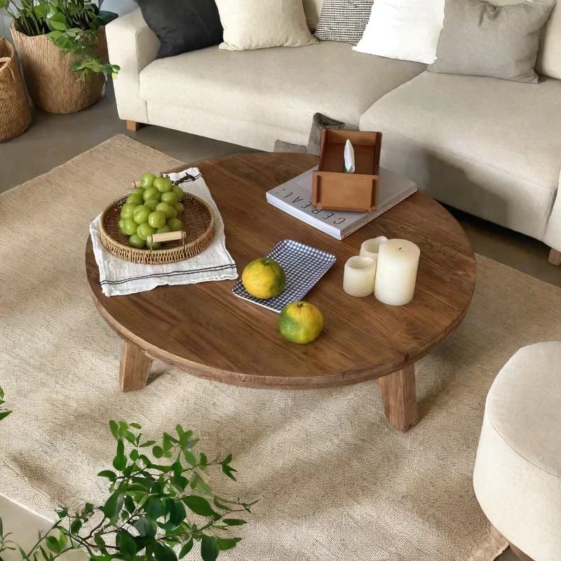 *e for Coffee Table Round Retro Mid Century Premium Coffee Table Nordic Classic Table Basse Living Room Furniture*