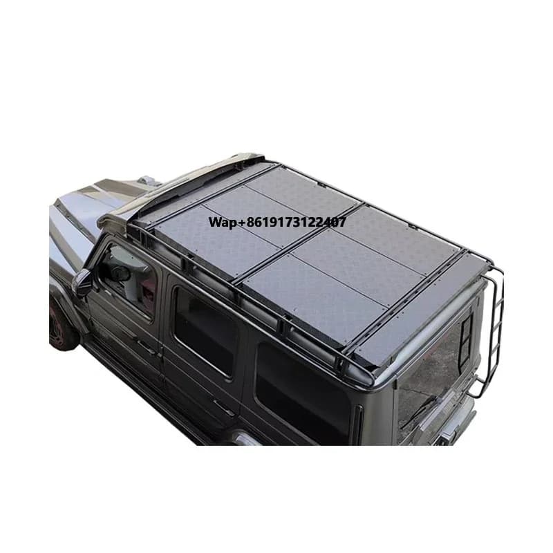 Car Roof Rack with Rear Ladder for G Class W464 2019-2025 G63 G450 G500 Auto Parts Off Road Aluminum Steel Accessory