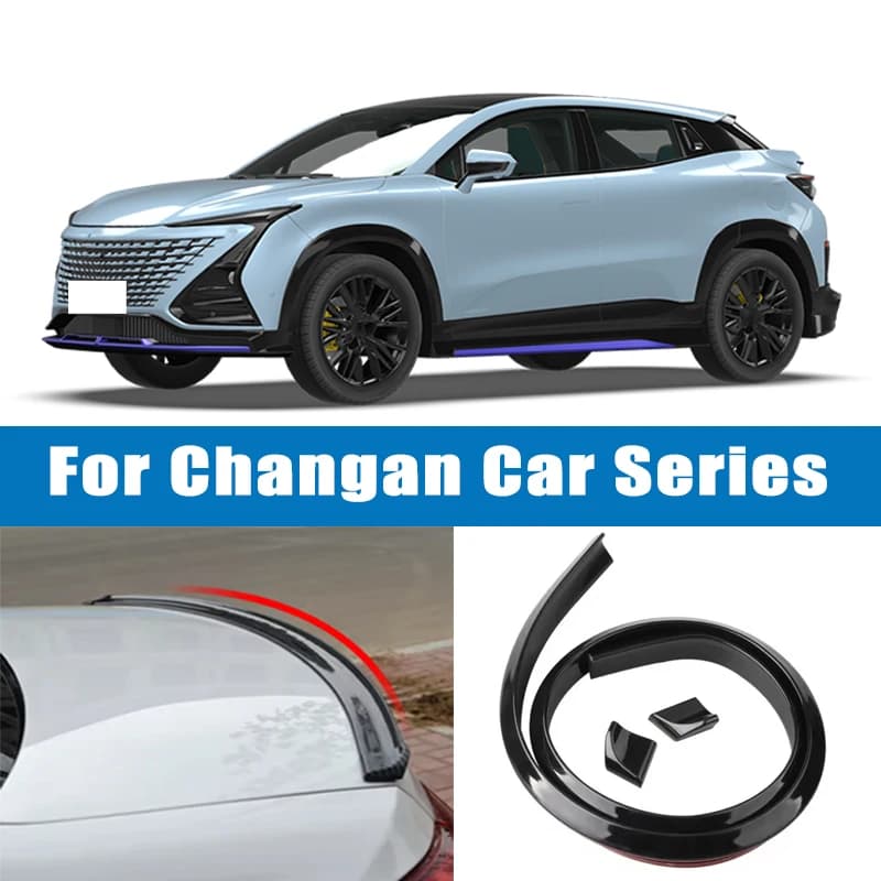 1.5M Car-Styling 5D Carbon Fiber Spoilers Styling DIY Refit Spoiler For Changan CS35 CS55 CS75 PLUS UNI-K UNI-T V Uni Vado CX20