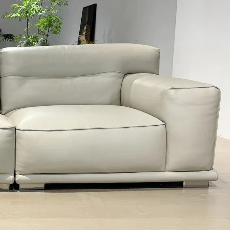 Sofa Living Room for Home Small Apartment Straight Row First Layer Cowhide Sofa