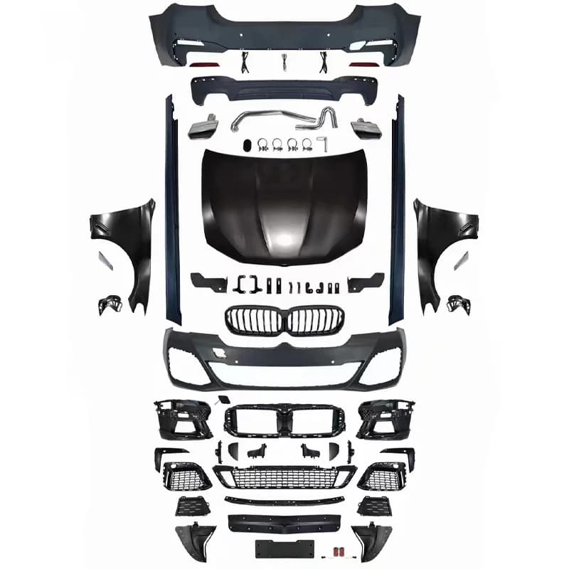 High Quality LCI MT Style Body Kit Fit for 5 Series F10 Old to New Upgrade Including Front Rear Bumper Side Skirt Exterior Modif
