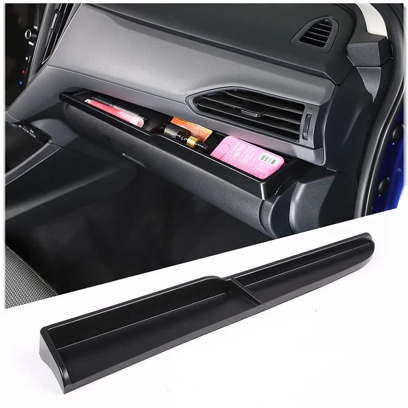 For Subaru WRX Crosstrek 2022-2025 ABS Black Car Co-Pilot Glove Box Storage Box Mobile Phone Pallet Car Interior Accessories