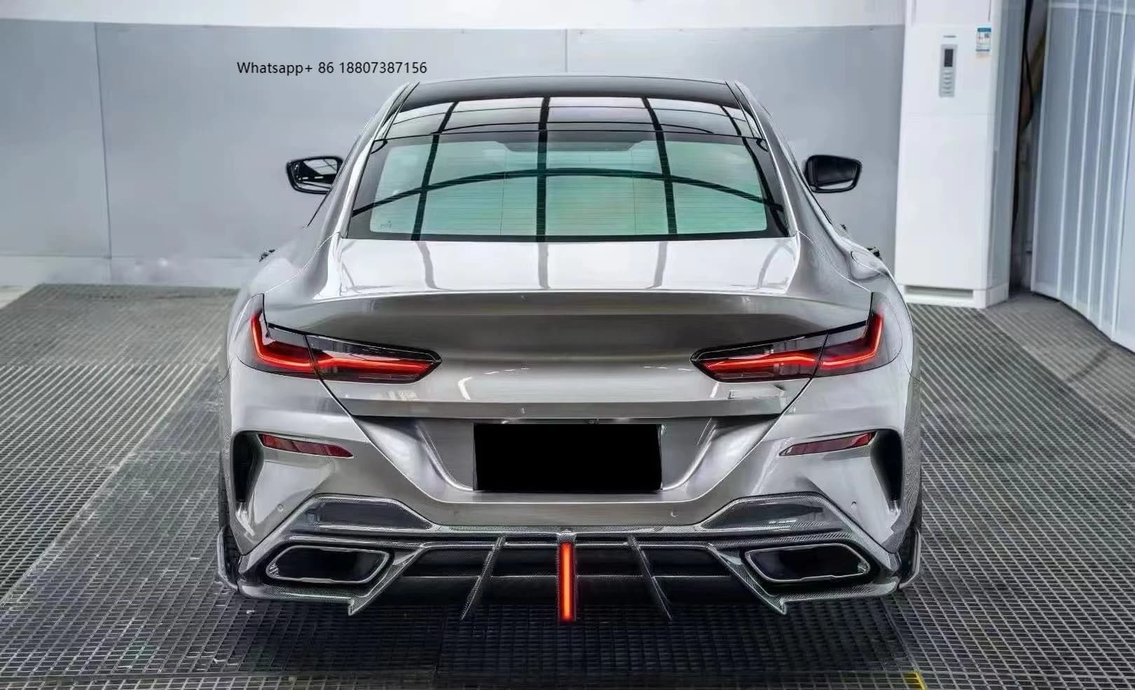 For 8 Series G14 G15 G16 M Sport 2019-2021 New Body Kits Carbon Fiber Exhaust Rear Lip Bumper Custom Car Accessories
