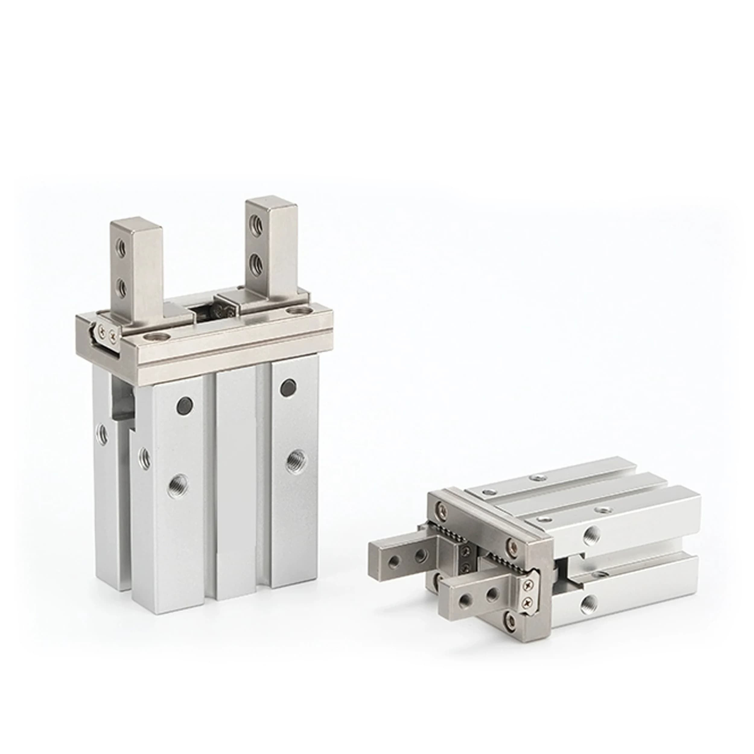 1pcs Aluminum alloy pneumatic finger cylinder small parallel holder MHZ2-16D/10D20D25D32D40S magnetic thread
