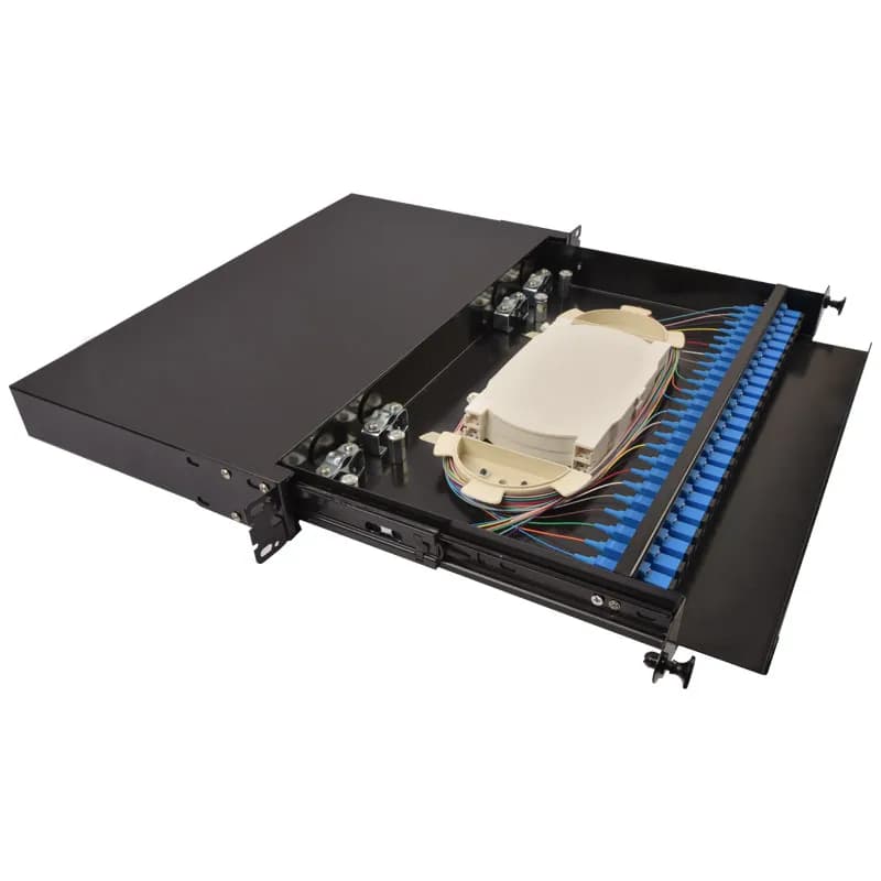 Optical Fiber End Point Box Pull-out 12/24 Port SC/FC/LC48 Core Optical Cable Fusion Box ODF Distribution Frame Full Match