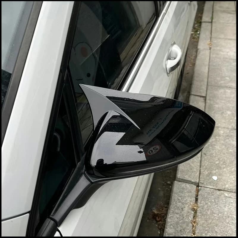 Car Styling For Volkswagen GOLF 7 MK7 MK7.5 2014-2018 Rearview Mirror Cover Caps Trim With Horn Auto Parts Accessories