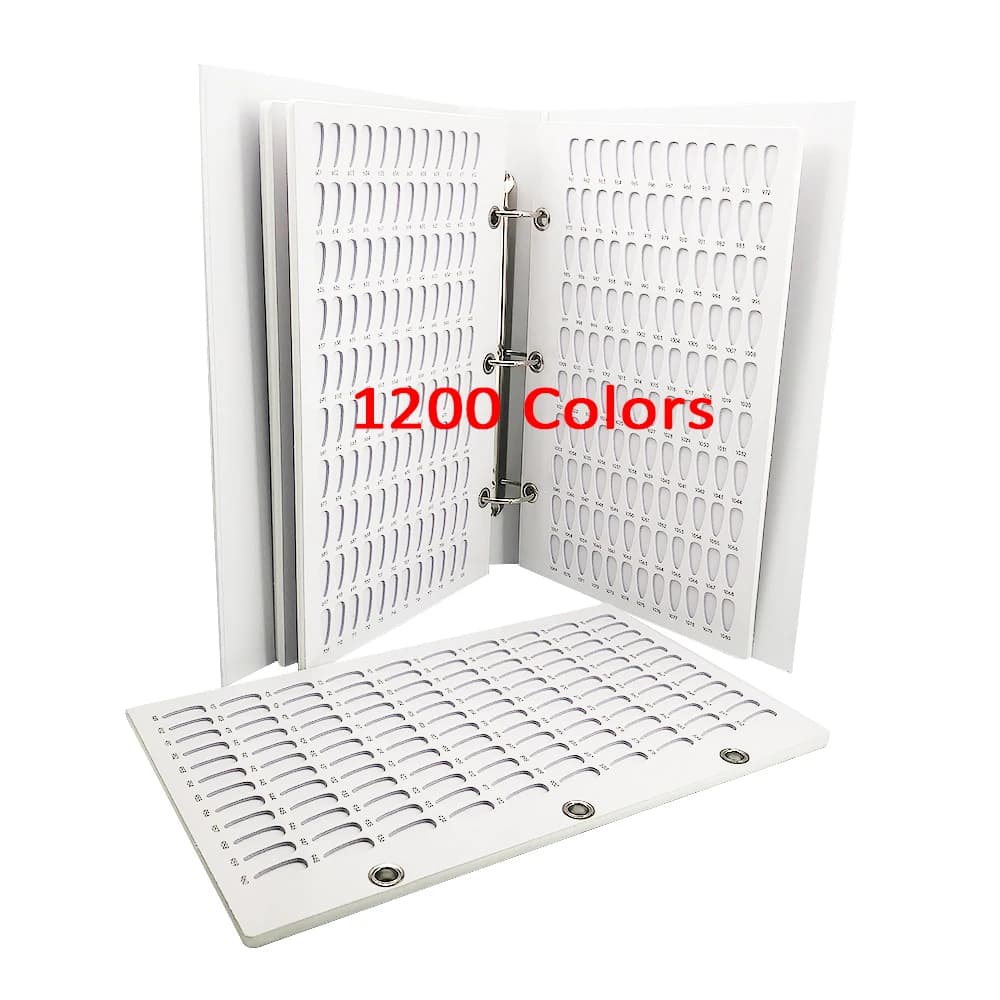 Fashionable Lightweight Nail Polish Swatch Book 1200 528 Colors Nail Art Display Book