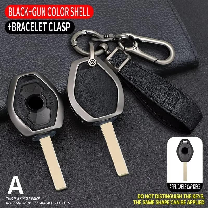 Car Key Bag Keychain Accessories For BMW 3 7 Series X5 E53 X3 F83 E46 E39 E38 E60 E63 E61 E64 330i Z3 Z4 E85 E86 M5 Shell Holder