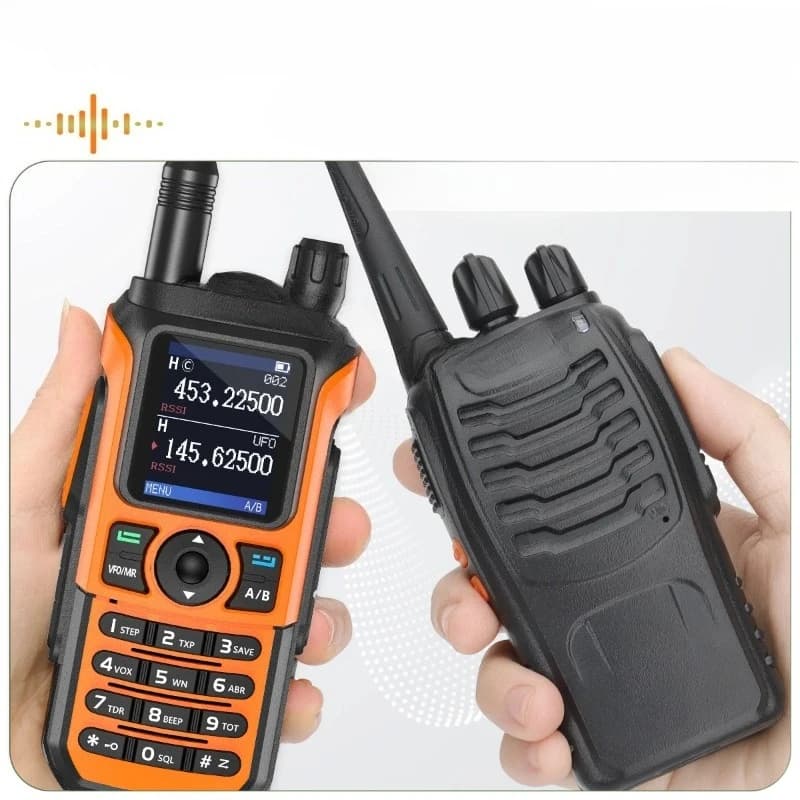 UV-21 Pro Walkie Talkie Long Range Air Band Wireless Copy Frequency VHF UHF Type-C Rechargeable Upgrade UV-5R Ham Radio