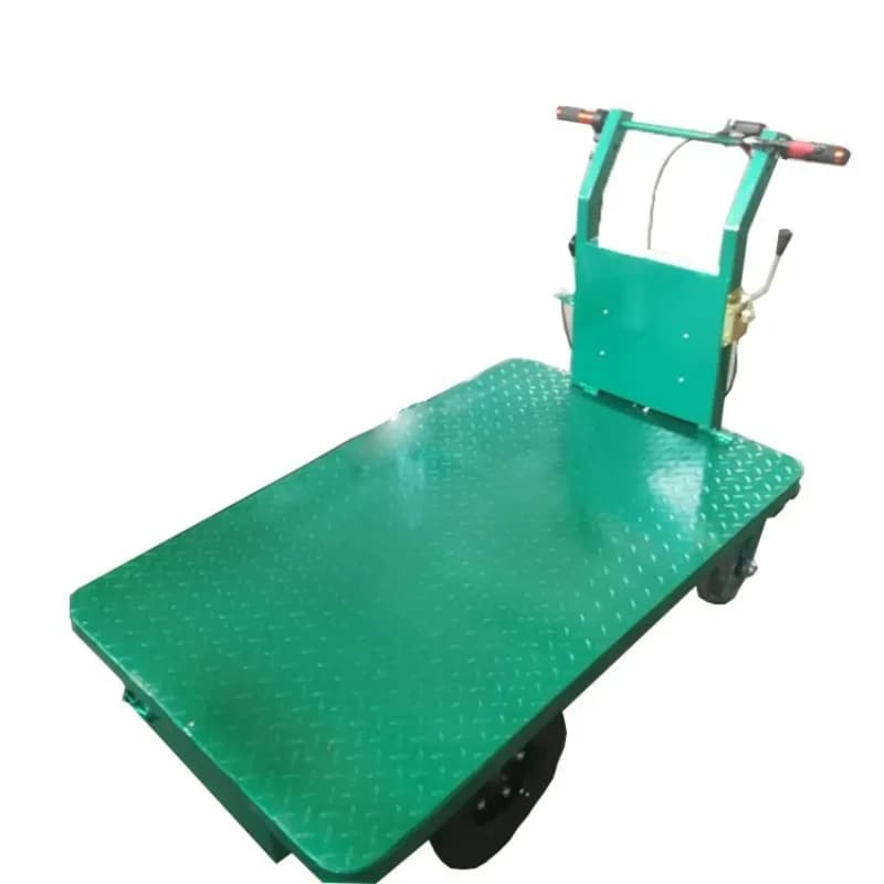 Electric flatbed truck, hand push multi-function push truck