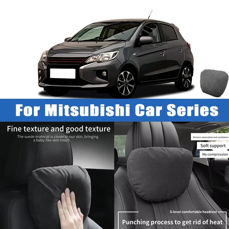 Top Quality Car Headrest Neck Support Seat Soft Neck Pillow Breathable For Mitsubishi Lancer EX Outlander ASX Pajero Eclipse