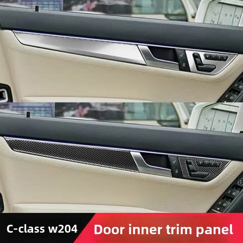 Suitable for Mercedes-Benz 07-14 old C-class C180 interior modification C300 door trim strip C200 door panel sticker W204