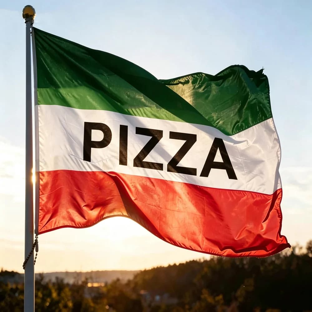 2x3ft 3x5ft Italy Pizza Flag Italian Color Pizza Word Banner Polyester Flag For Wall Decor Party Background Hanging