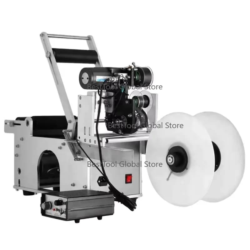 Ve-vor LT-50D Au-tomatic Round Bottle Labeling Machine With Date Code Printer Labeller