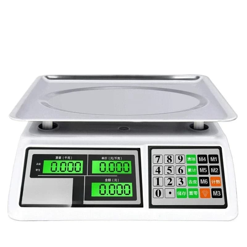 Electronic  table  commercial  selling vegetables waterproof  table  pricing scale 30kg kitchen