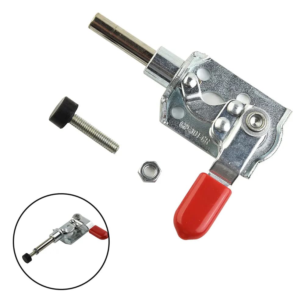 New Toggle Clamp Horizontal Clamp Equipment Installation GH301-CR Home Decoration Molds Push Pull 40kg 88.2lb Quick-Release