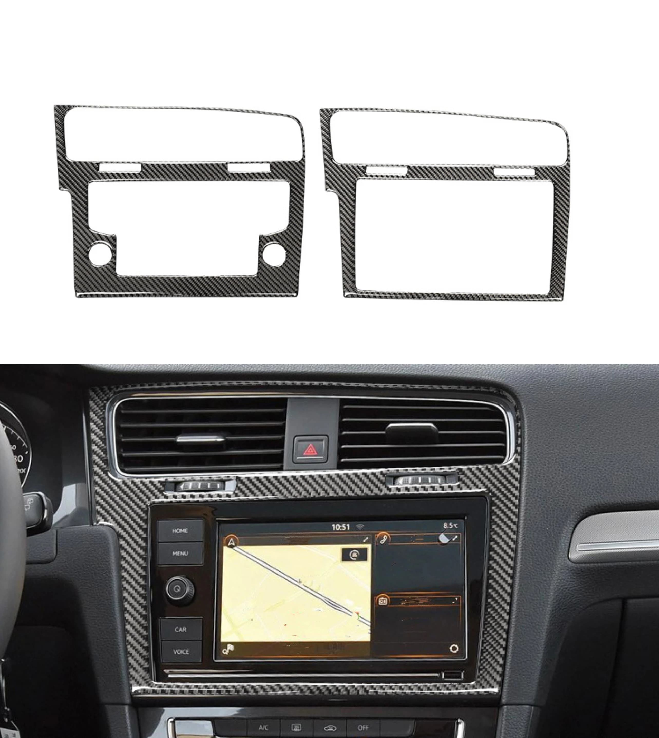 Car Accessories Interior Sticker Carbon Fiber LHD  Fit For Volkswagen Golf 7 VW Gti Mk7 2014-2019